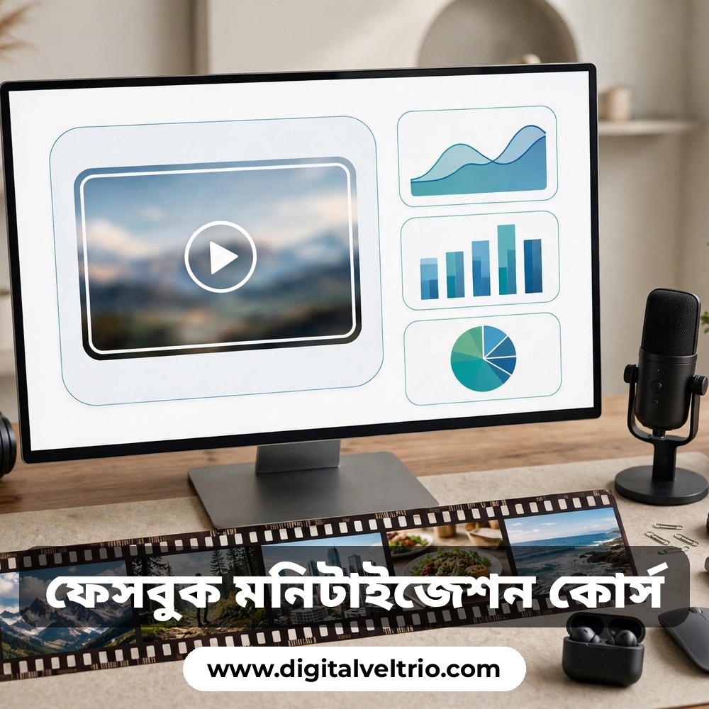 ১০০ টাকা ছাড় ! শুধুমাত্র আজকের জন্য। এডভান্স ফেসবুক কন্টেন্ট মনিটাইজেশন কোর্স+কপিরাইট ফ্রি মুভি ক্লিপ