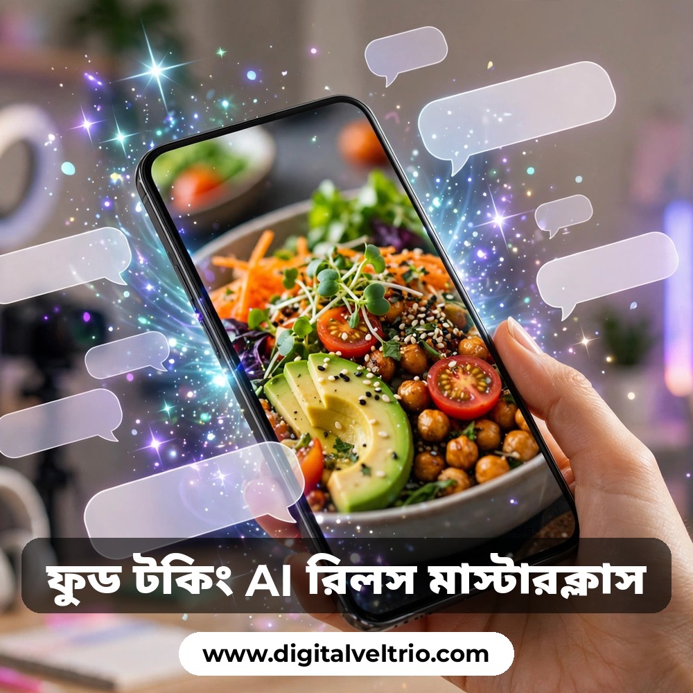 নিজের রিলস নিজে বানান, ফুড টকিং এআই রিলস মেকিং মাস্টারক্লাস উইথ প্রম্পট ২২৫ টাকা