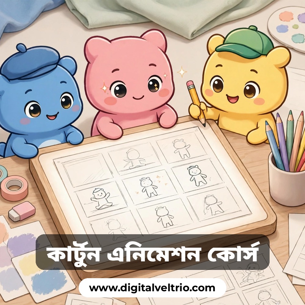 সবগুলো কার্টুন এনিমেশন কোর্স একসাথে ২৯০ টাকা